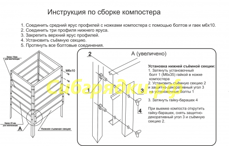 Компостер садовый с полимерным покрытием 0.7х0.7х0.72 в Казани Компостер садовый с полимерным покрытием 0.7х0.7х0.72 в Казани