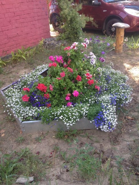 Клумба "Альпийская горка" оцинкованная в Казани
